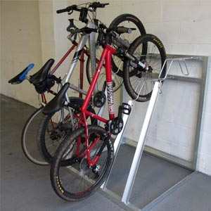 Semi-Vertical Bike Racks