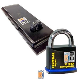 Federal 4025 Heavy Duty Hasp & Federal FD730 Padlock