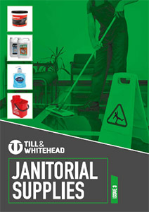 Front cover of the Till and Whitehead janitorial supplies catalogue